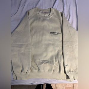 Fear of God Essentials Cream Crewneck Sweater